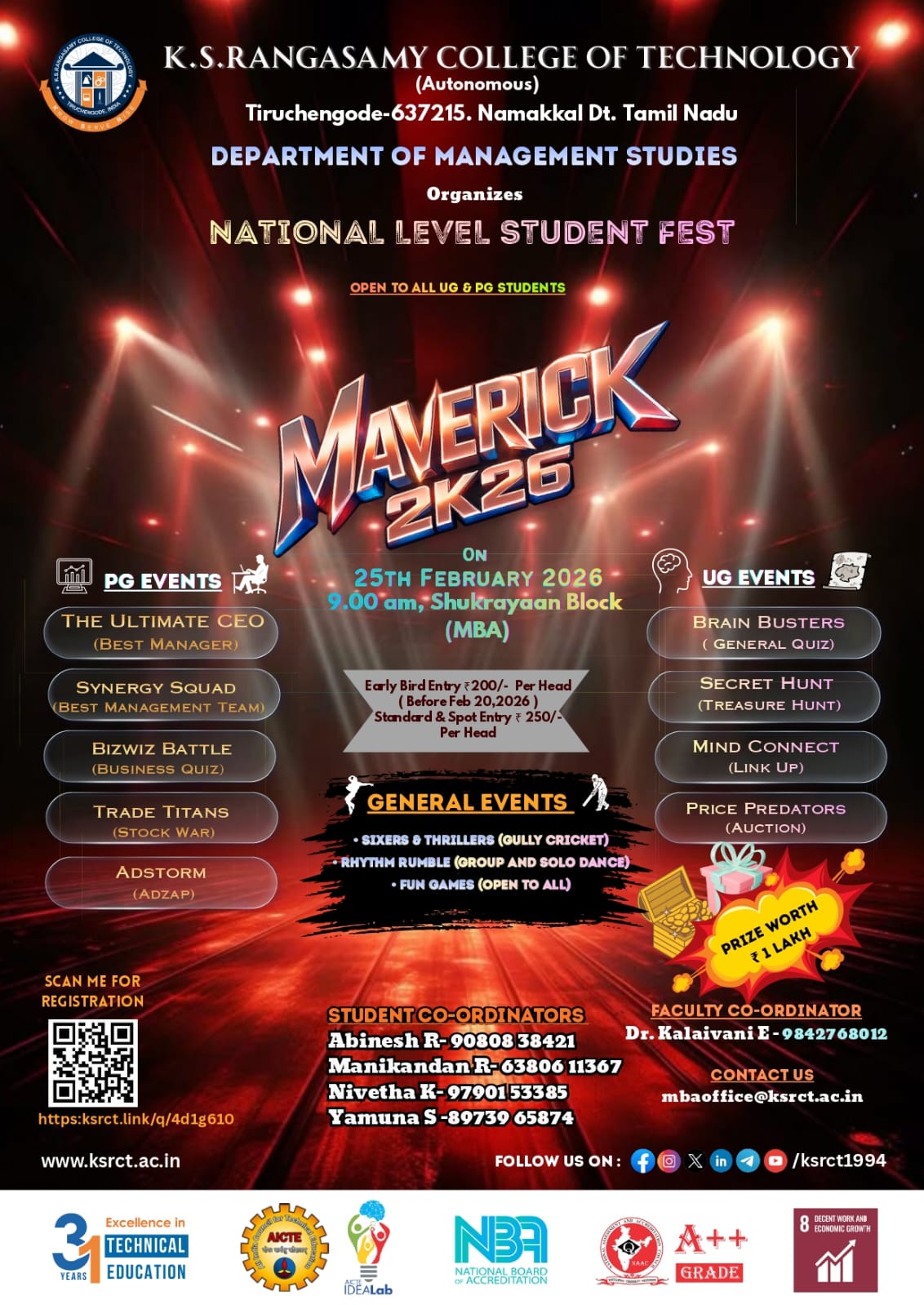 MAVERICK 2K26 Technical Symposium Poster 